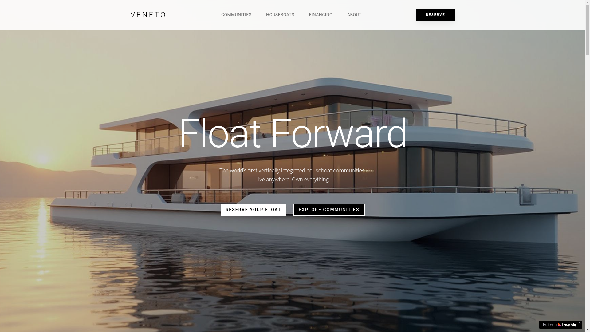 website screenshot of https://veneto.is/