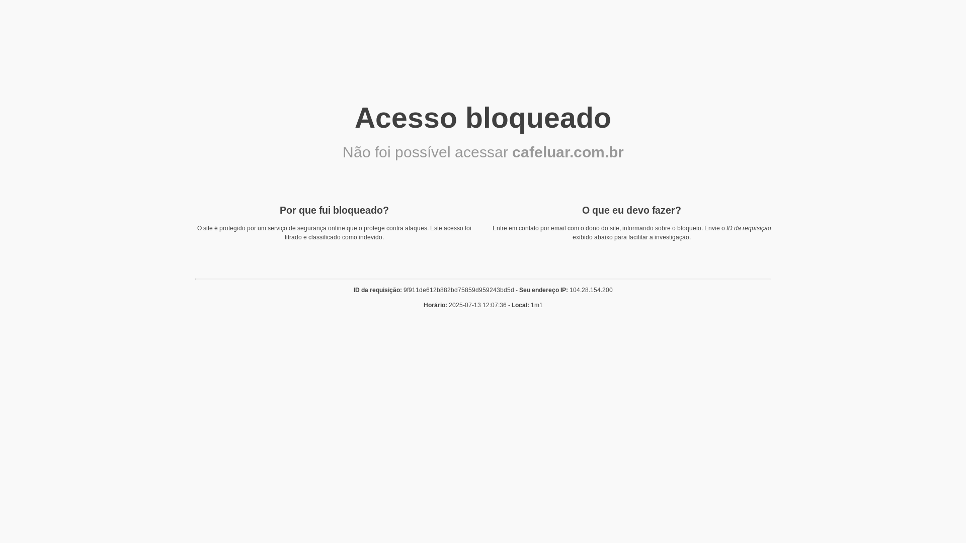 website screenshot of https://cafeluar.com.br/