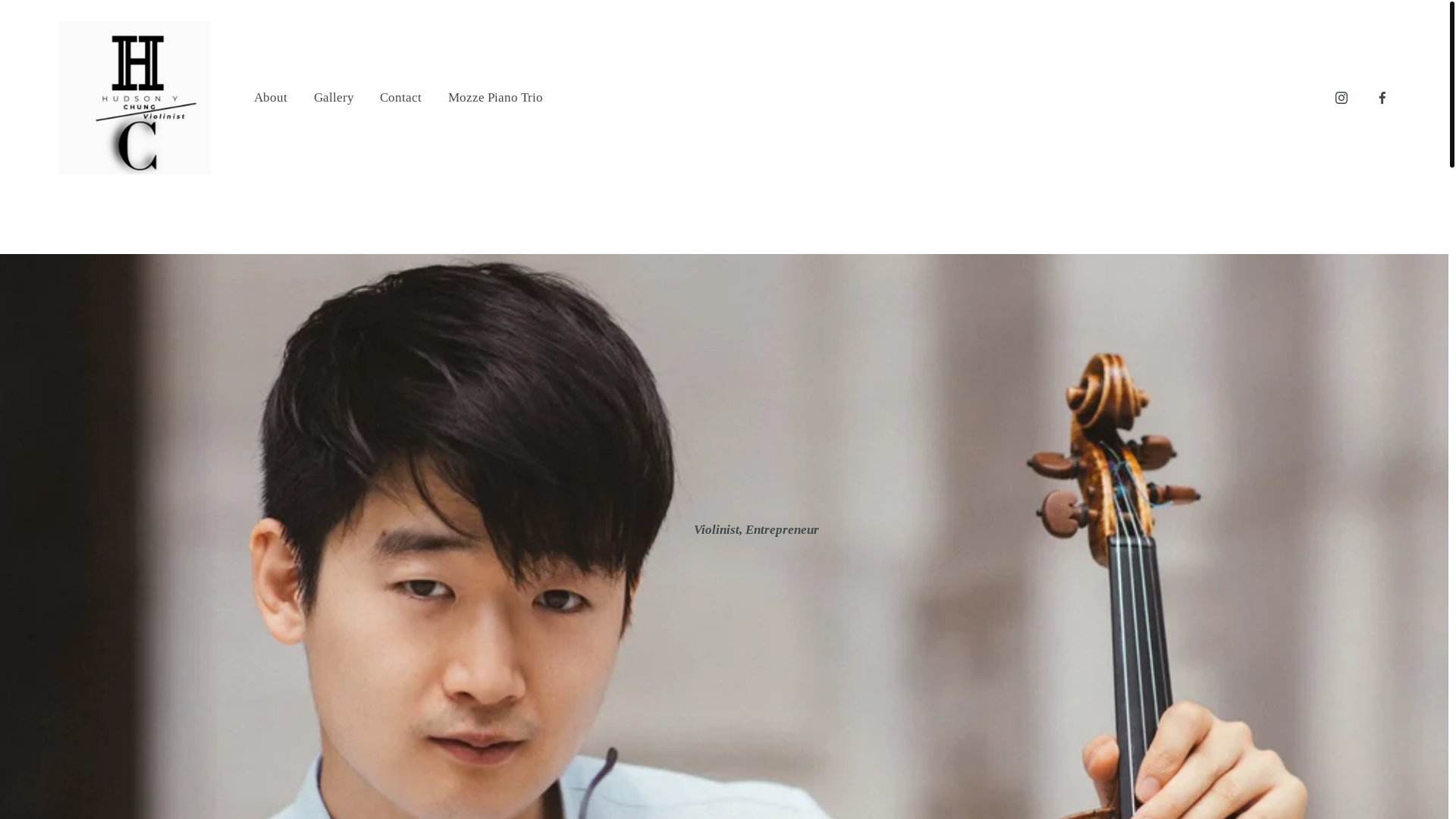 website screenshot of https://hudsonchungviolin.com/