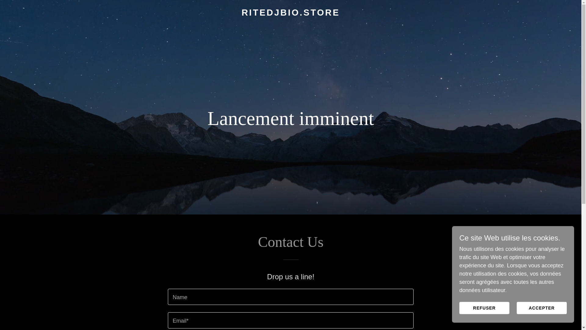 website screenshot of https://ritedjbio.store/