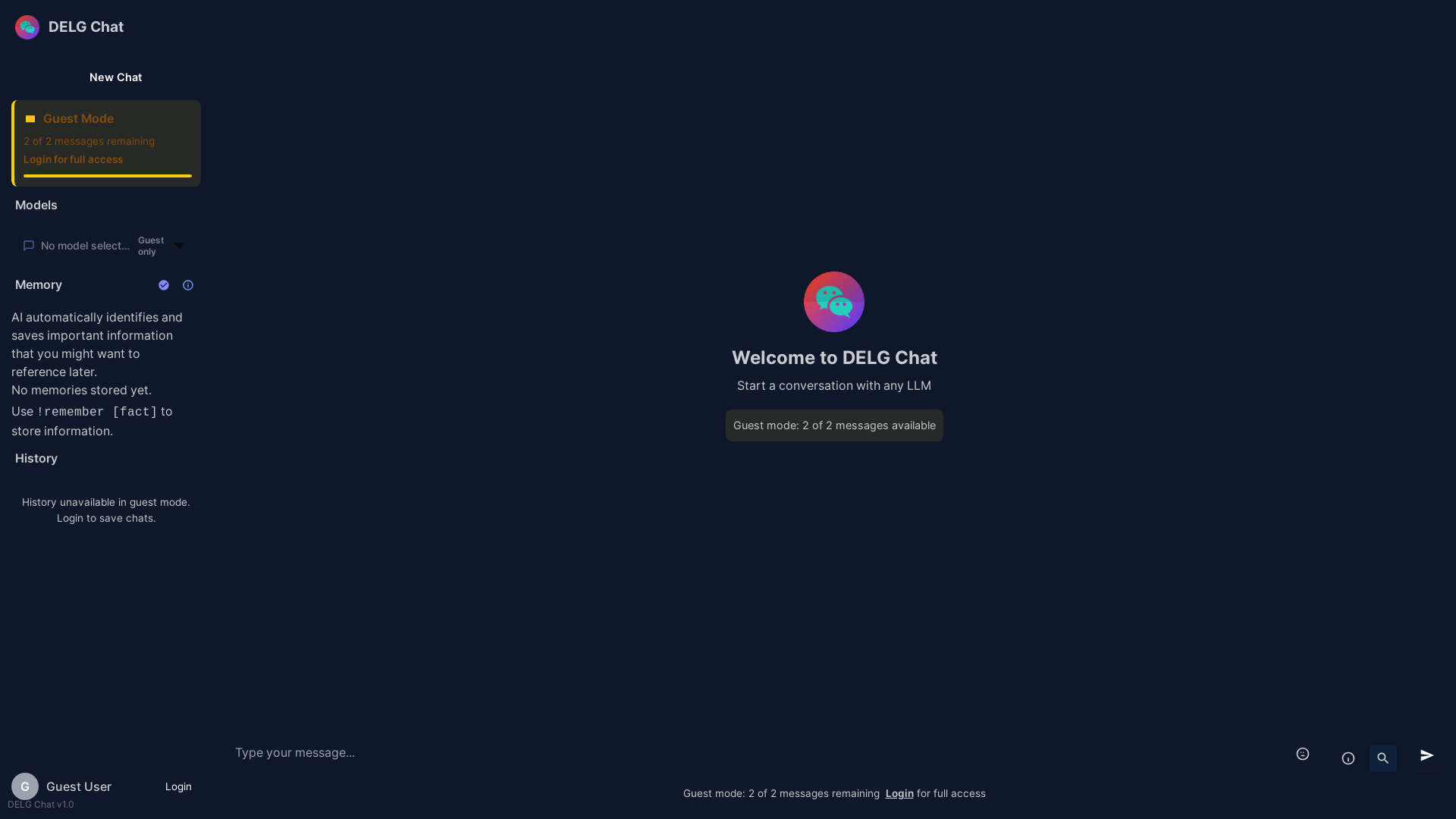 website screenshot of https://delg-chat.pages.dev/