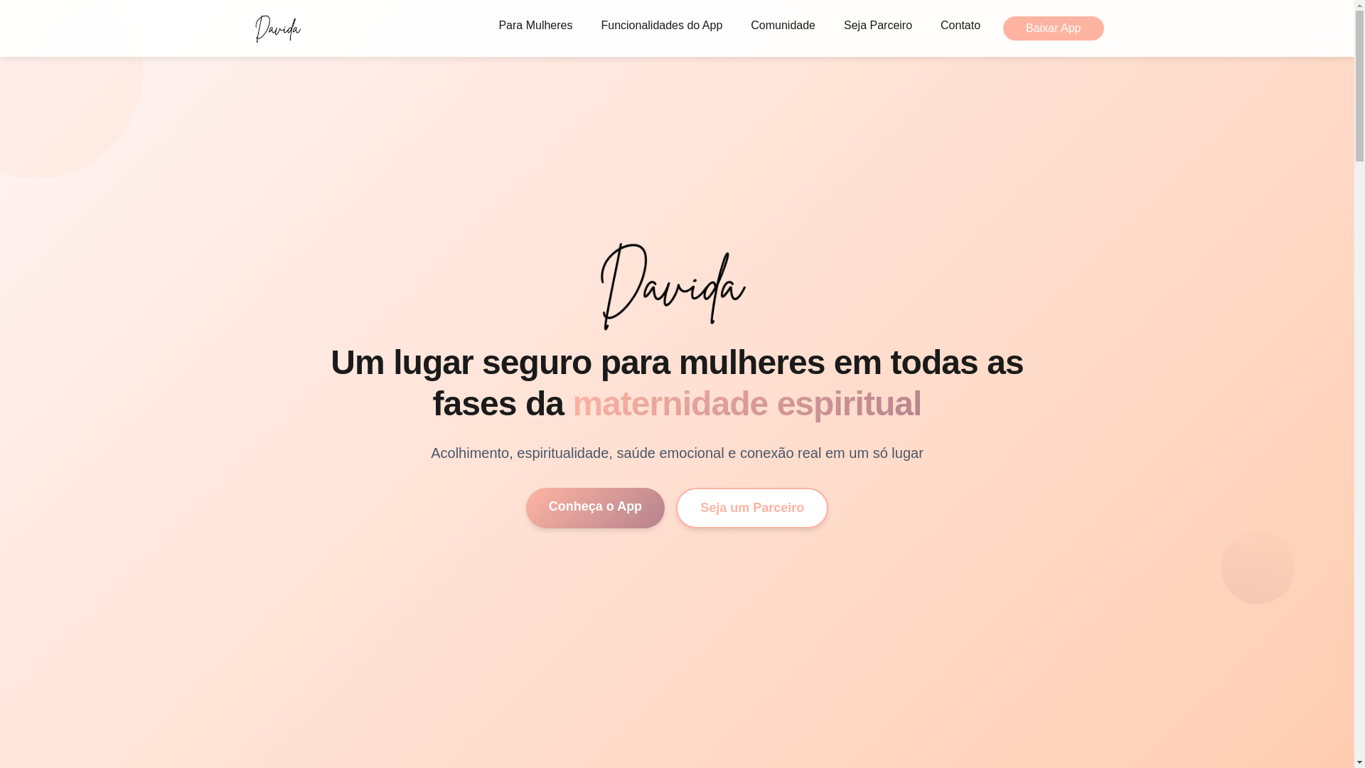 website screenshot of https://davidaoficial.com.br/