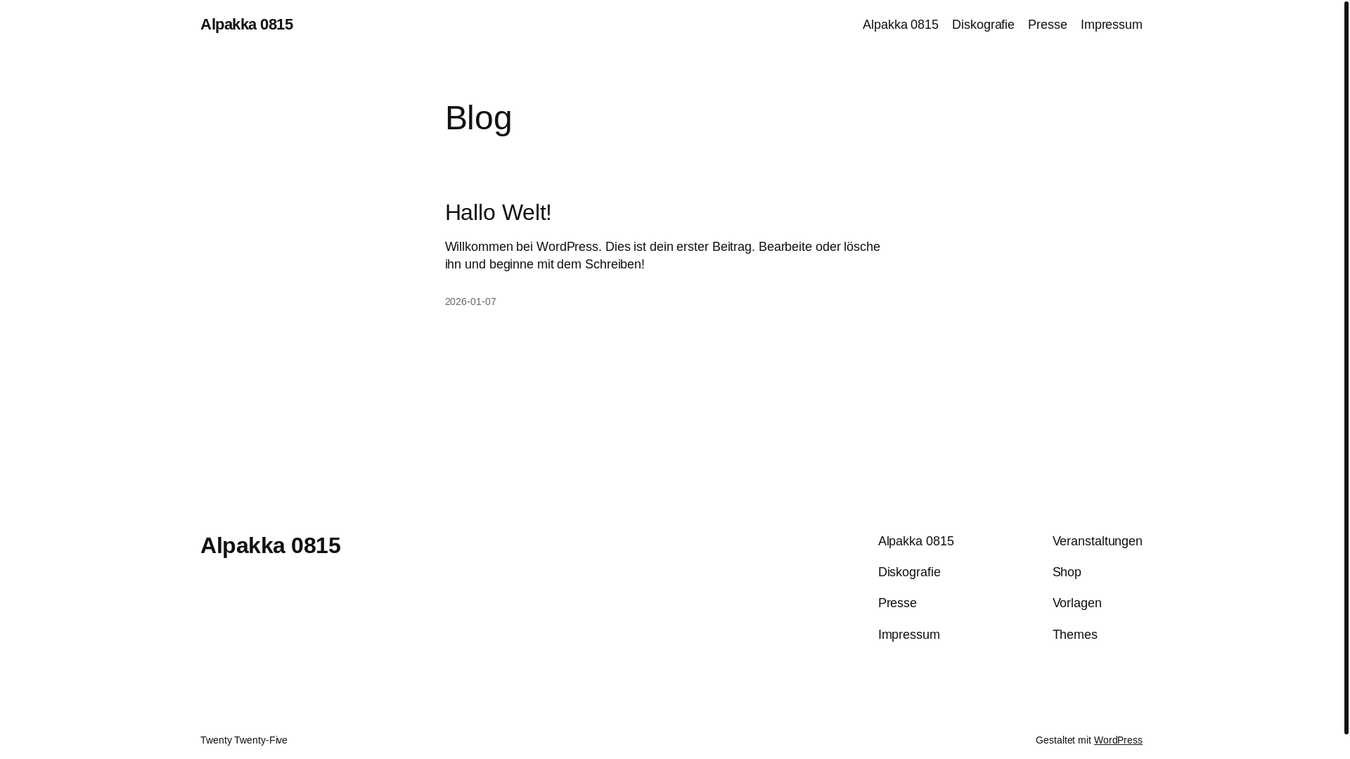 website screenshot of https://alpakka0815.de/