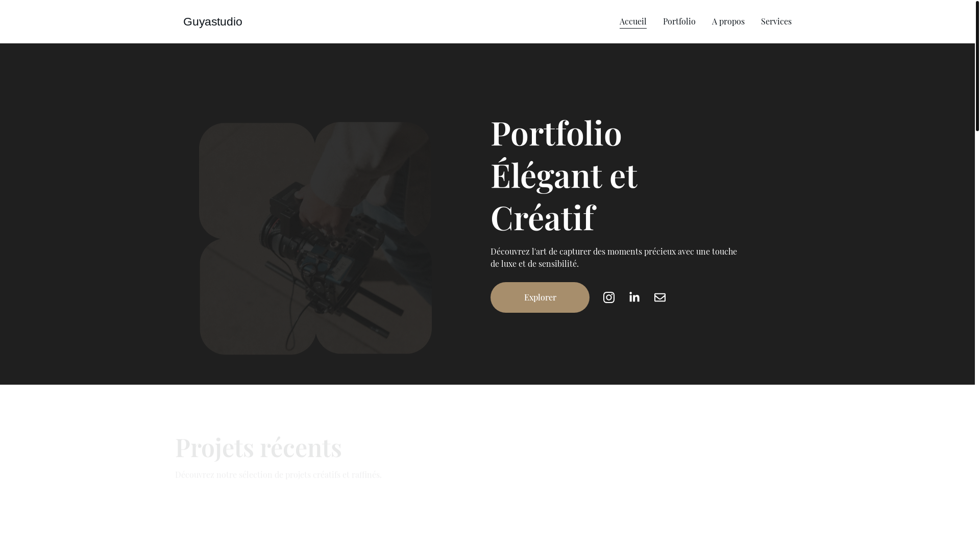 website screenshot of https://guyastudio.com/