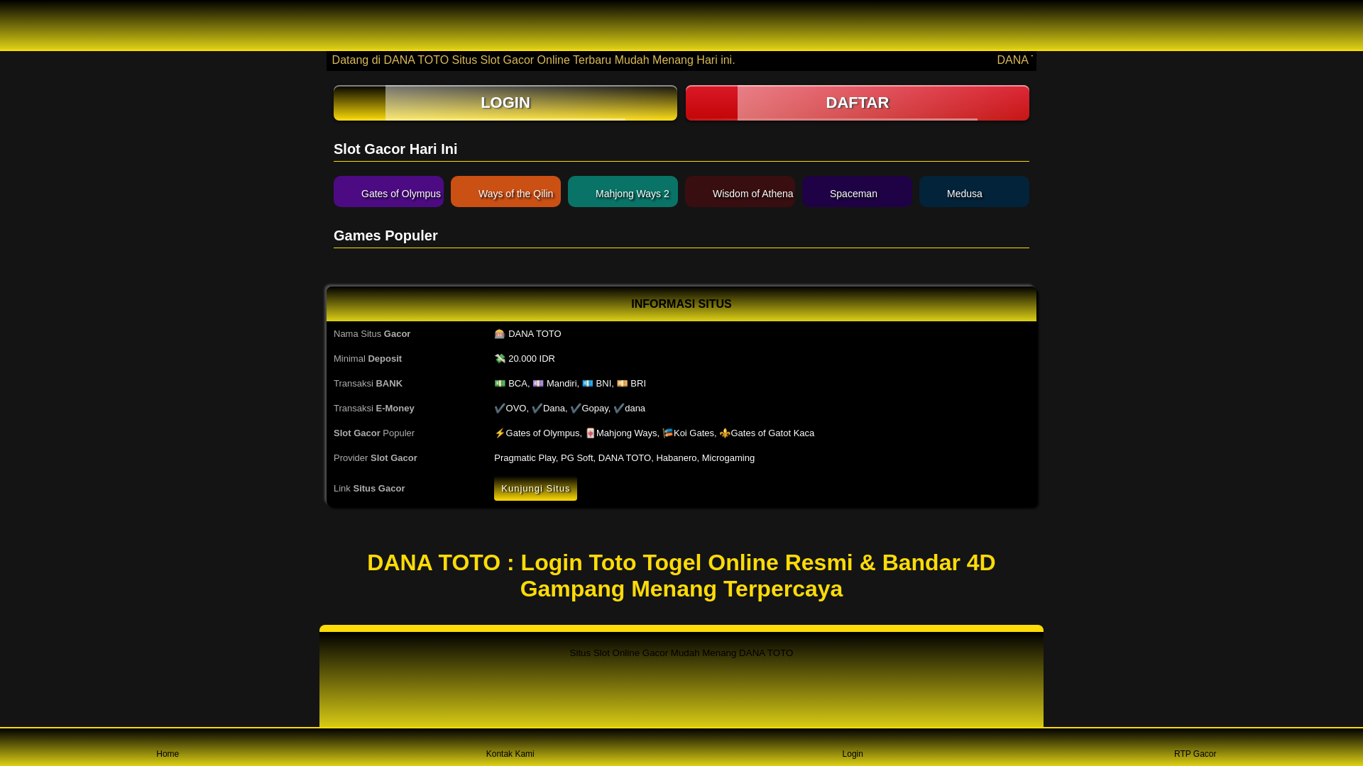 website screenshot of https://dtvet-danatoto.pages.dev/