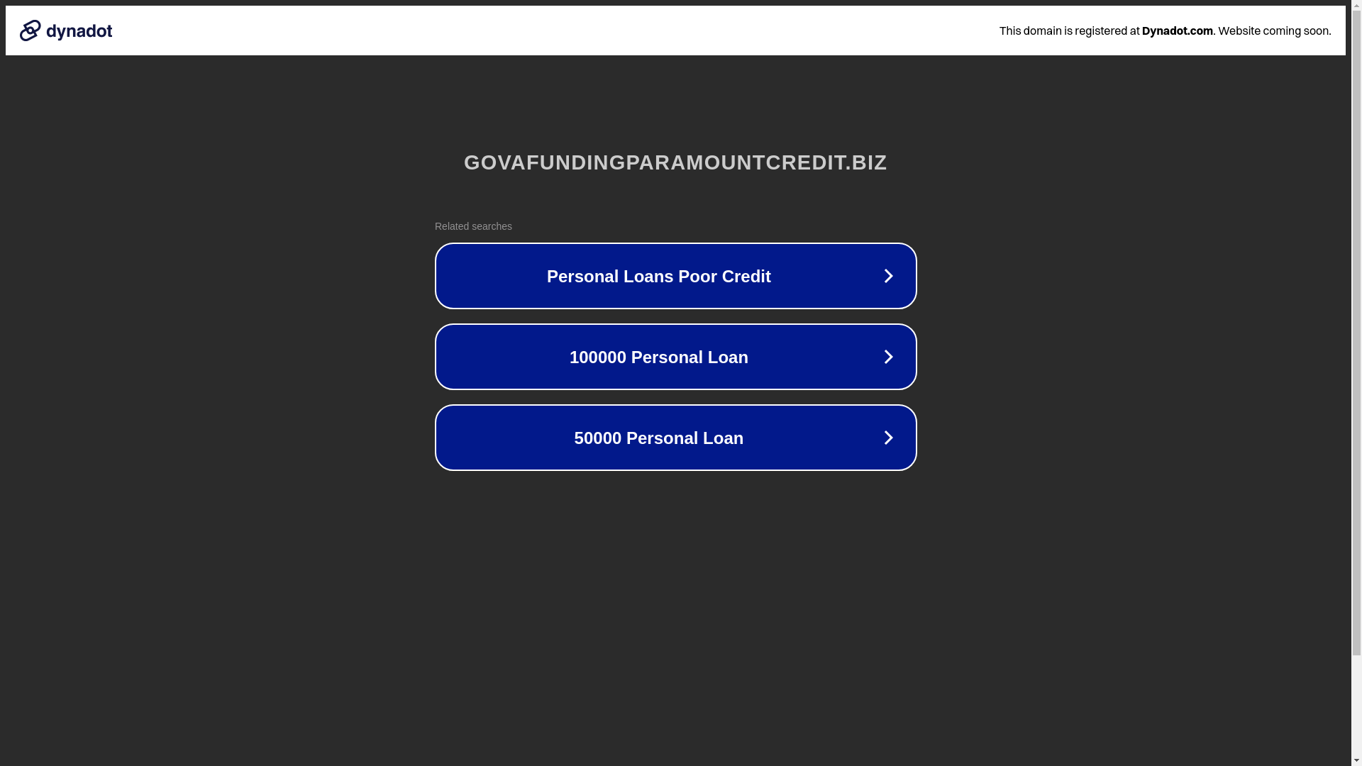 website screenshot of https://govafundingparamountcredit.biz/
