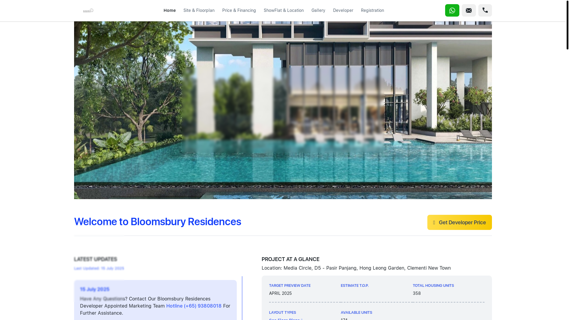 website screenshot of https://bloomsbury-residences-official-developer.com/