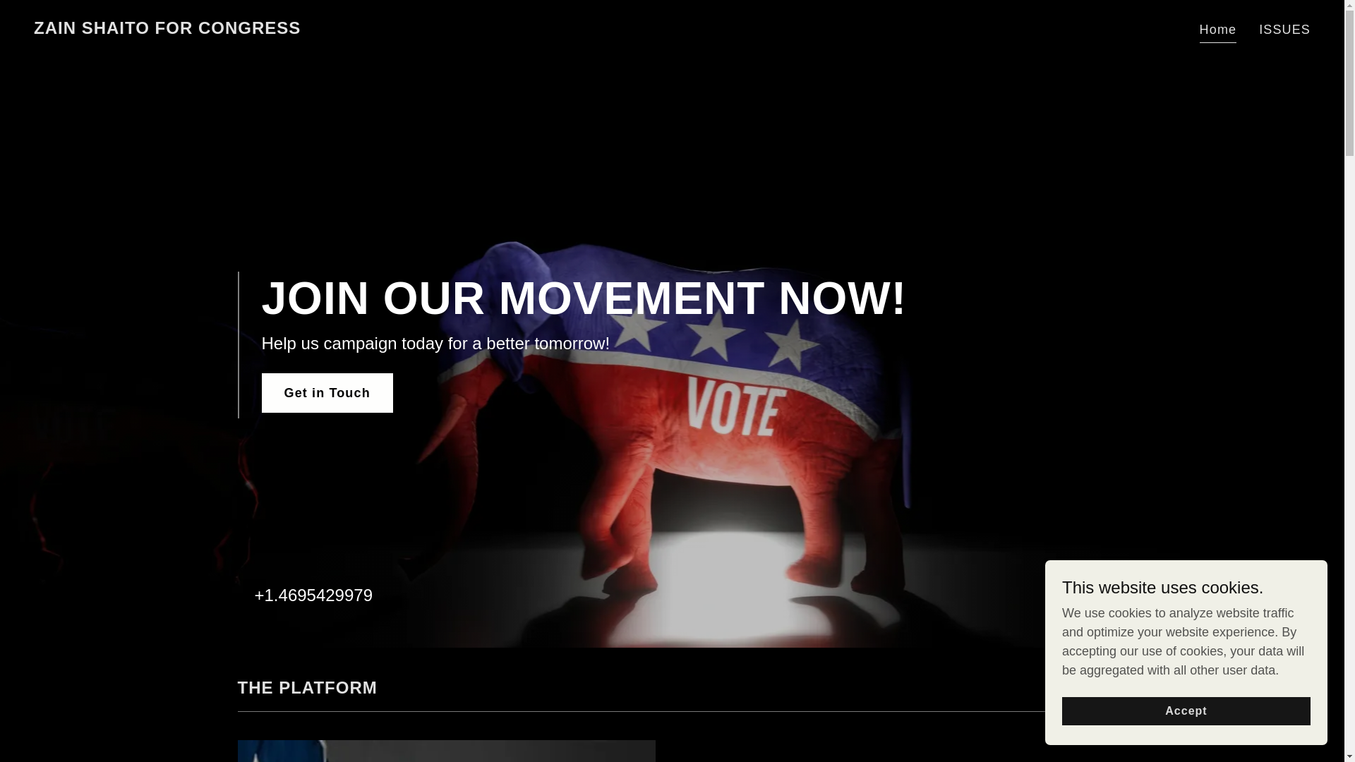 website screenshot of https://zainforcongress.com/