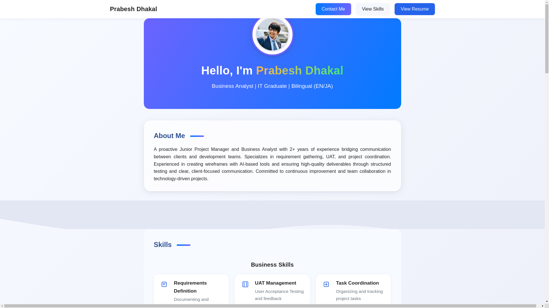 website screenshot of https://personal-portfolio-5c3.pages.dev/