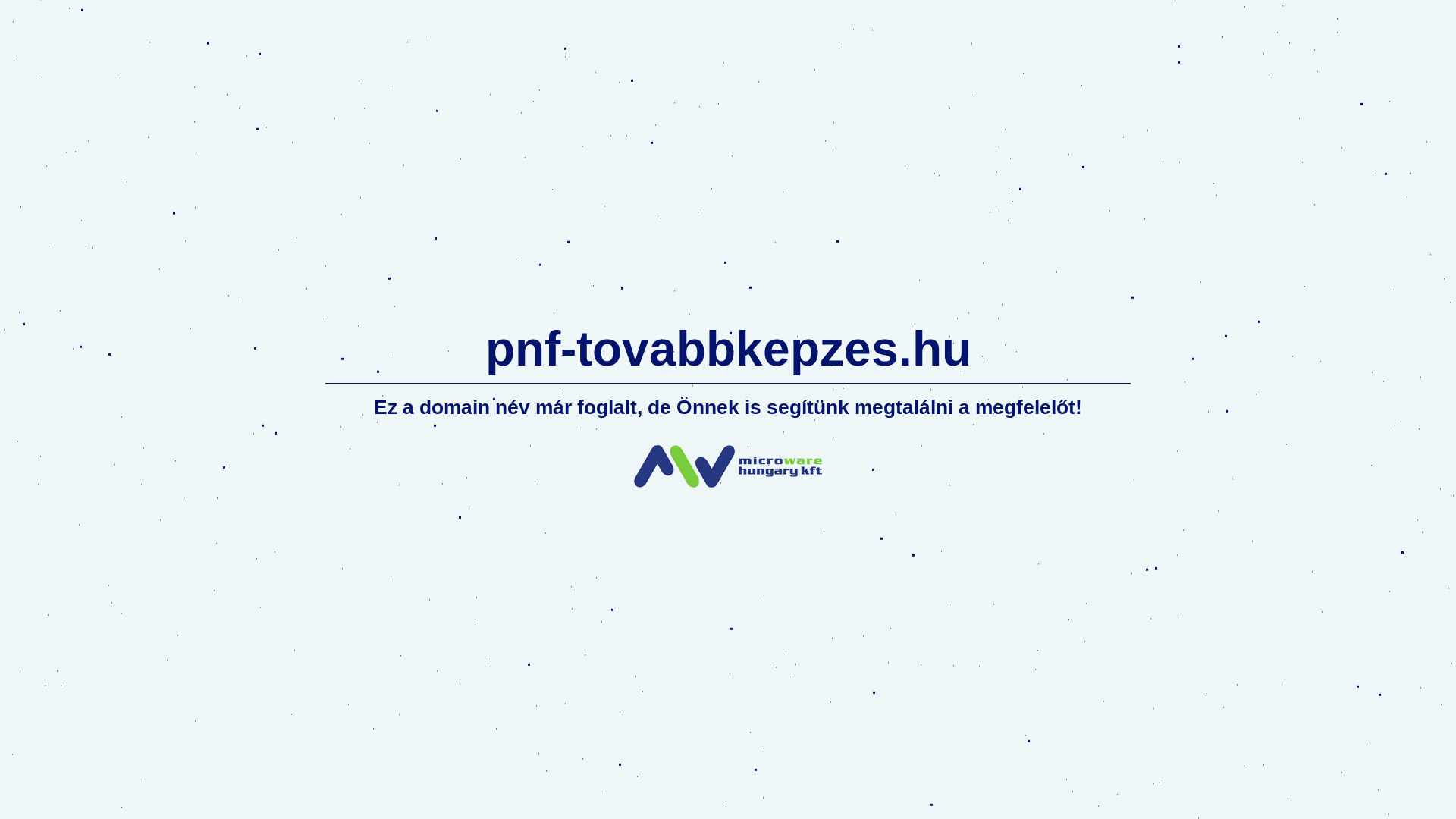 website screenshot of https://pnf-tovabbkepzes.hu/