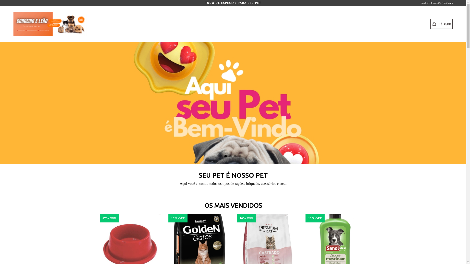 website screenshot of https://cordeiroeleao.site/