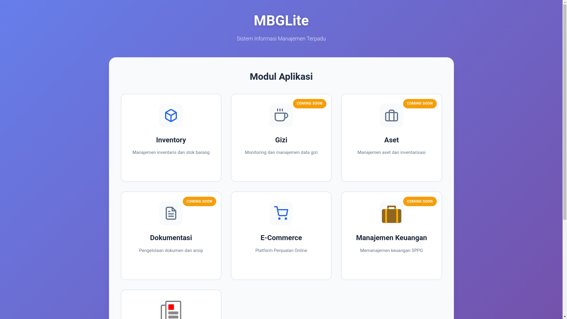 website screenshot of https://mbglite.com/