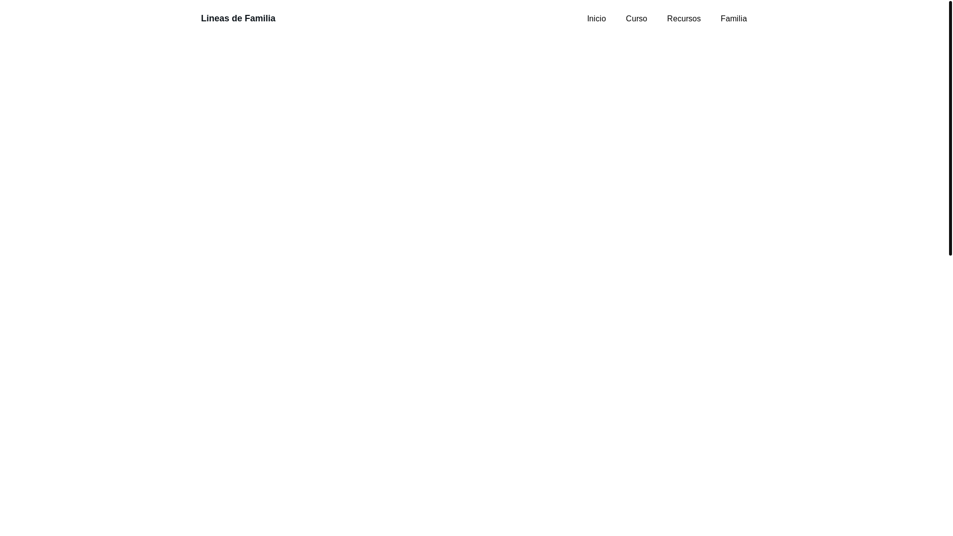 website screenshot of https://lineasdefamilia.com/