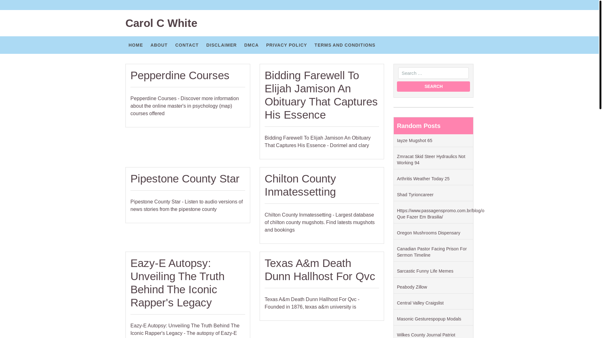 website screenshot of https://carolcwhitej.pages.dev/