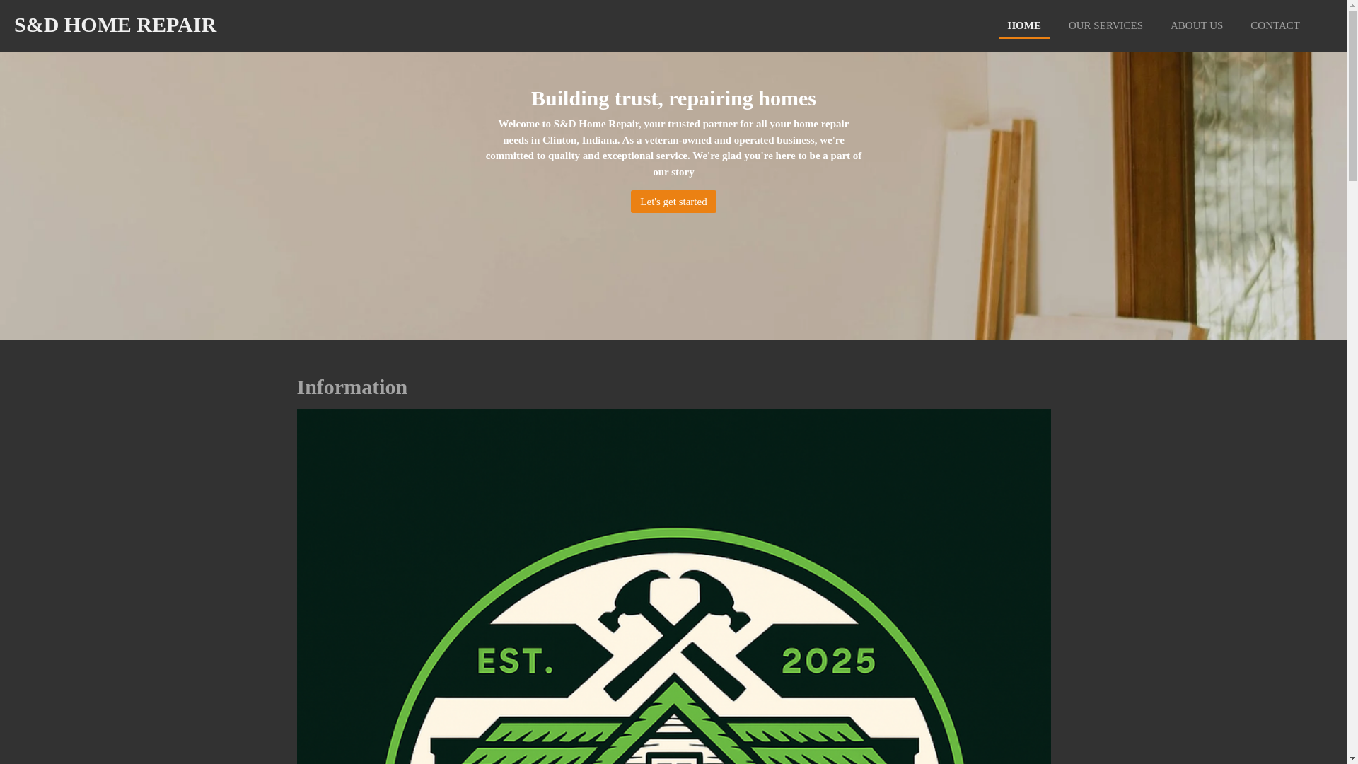website screenshot of https://sanddhomerepair.com/