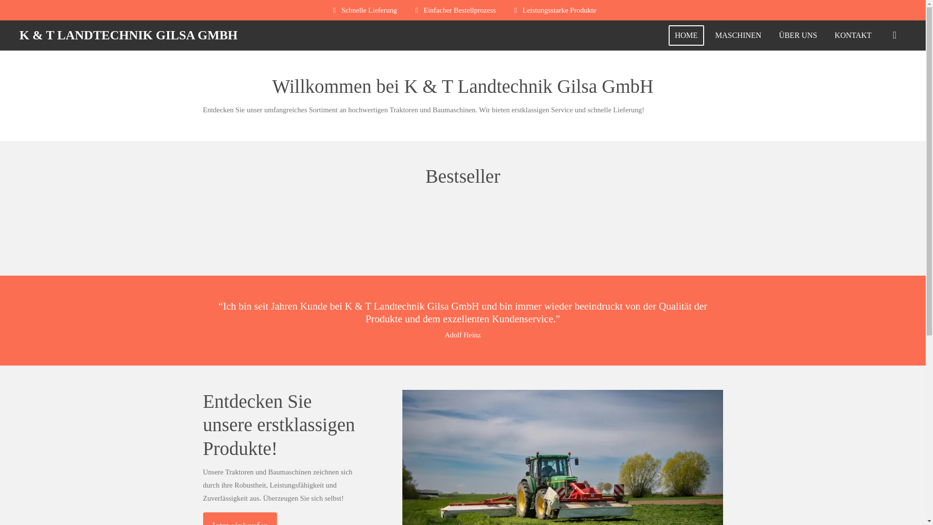 website screenshot of https://ktlandtechnikgilsagmbh.de/