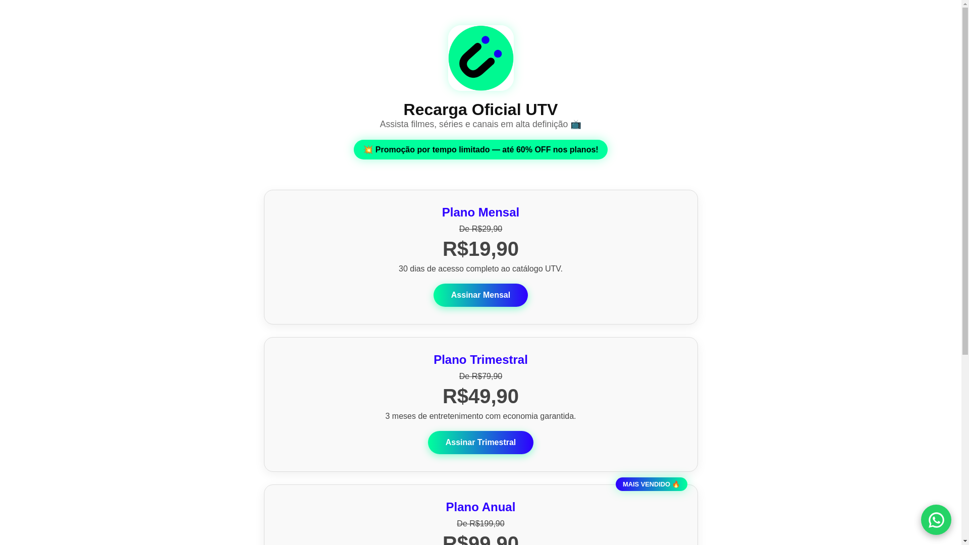 website screenshot of https://recargacineduo.shop/