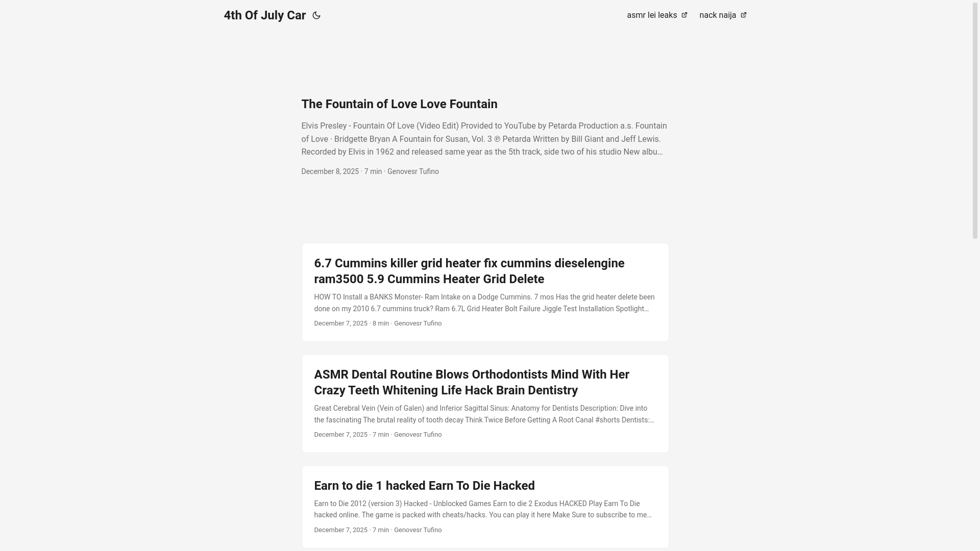 website screenshot of https://4thofjulycar3.pages.dev/