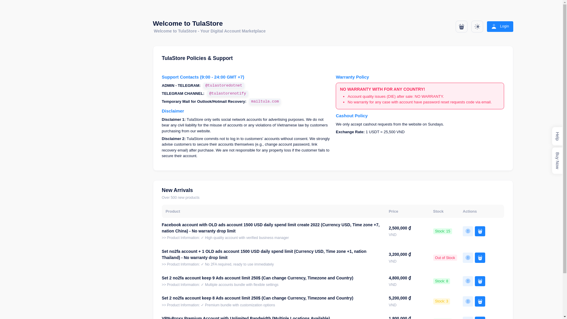 website screenshot of https://tulastore-new.pages.dev/