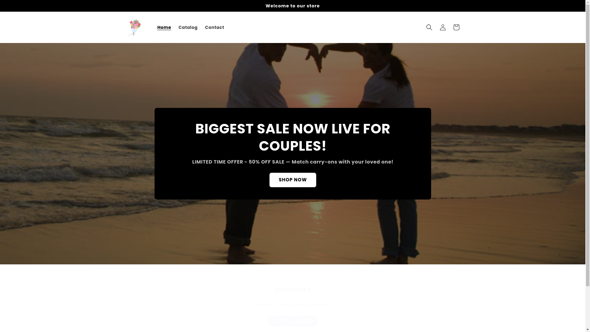 website screenshot of https://heartinhand.store/