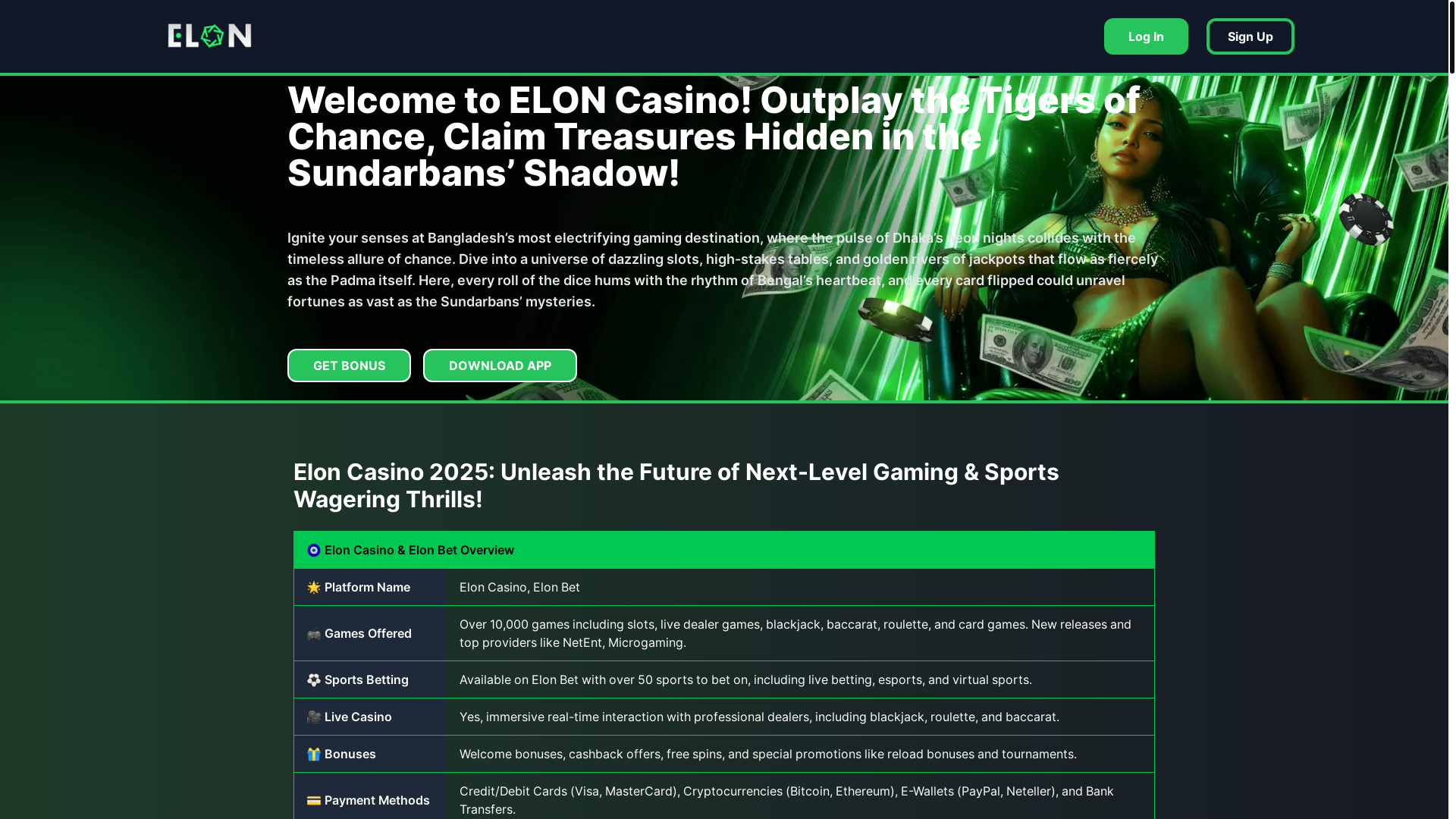 website screenshot of https://eloncasinoplay.com/