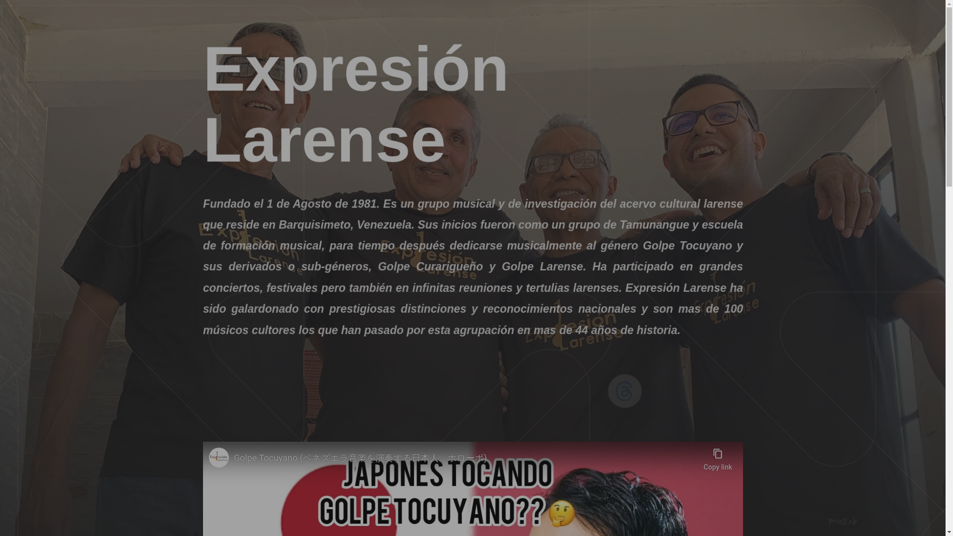 website screenshot of https://expresionlarense.com/