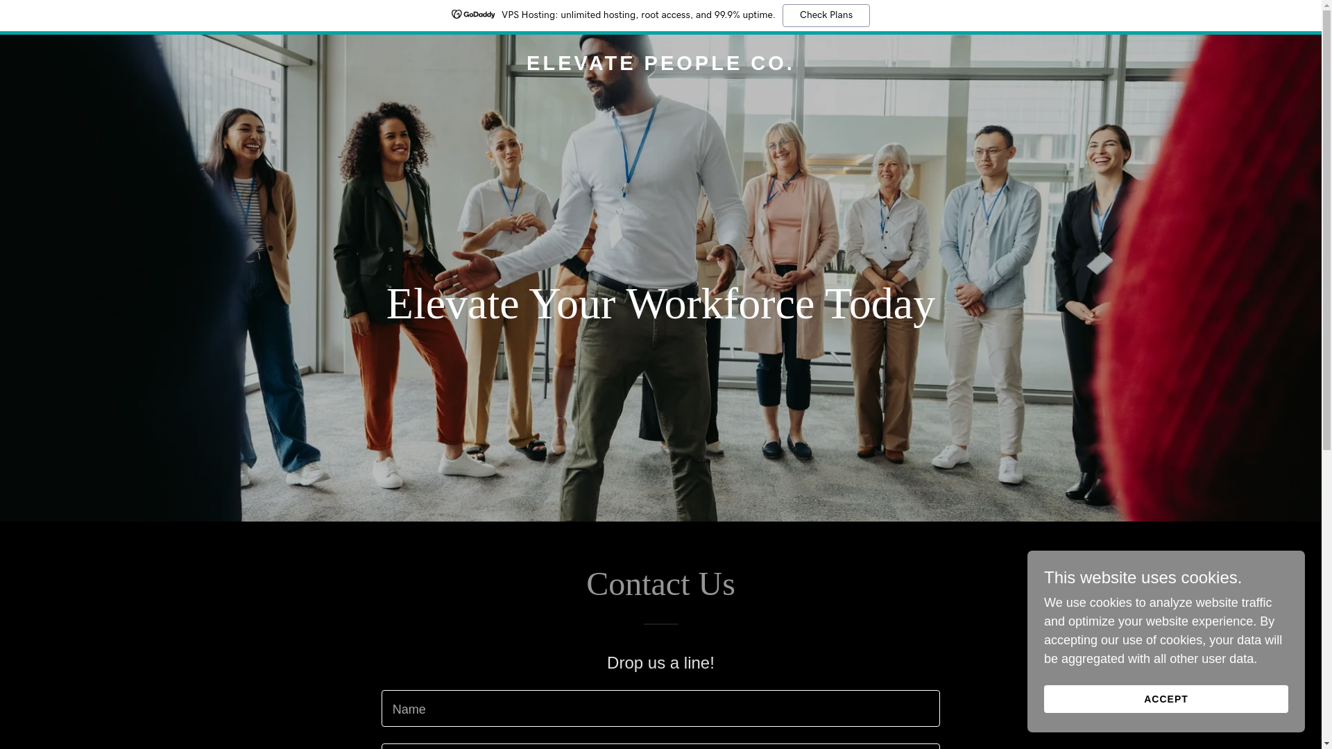 website screenshot of https://elevatepeopleco.com/