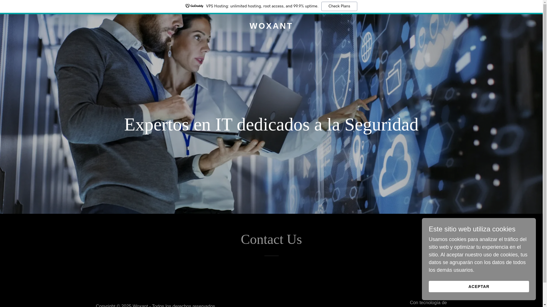 website screenshot of https://woxant.com/