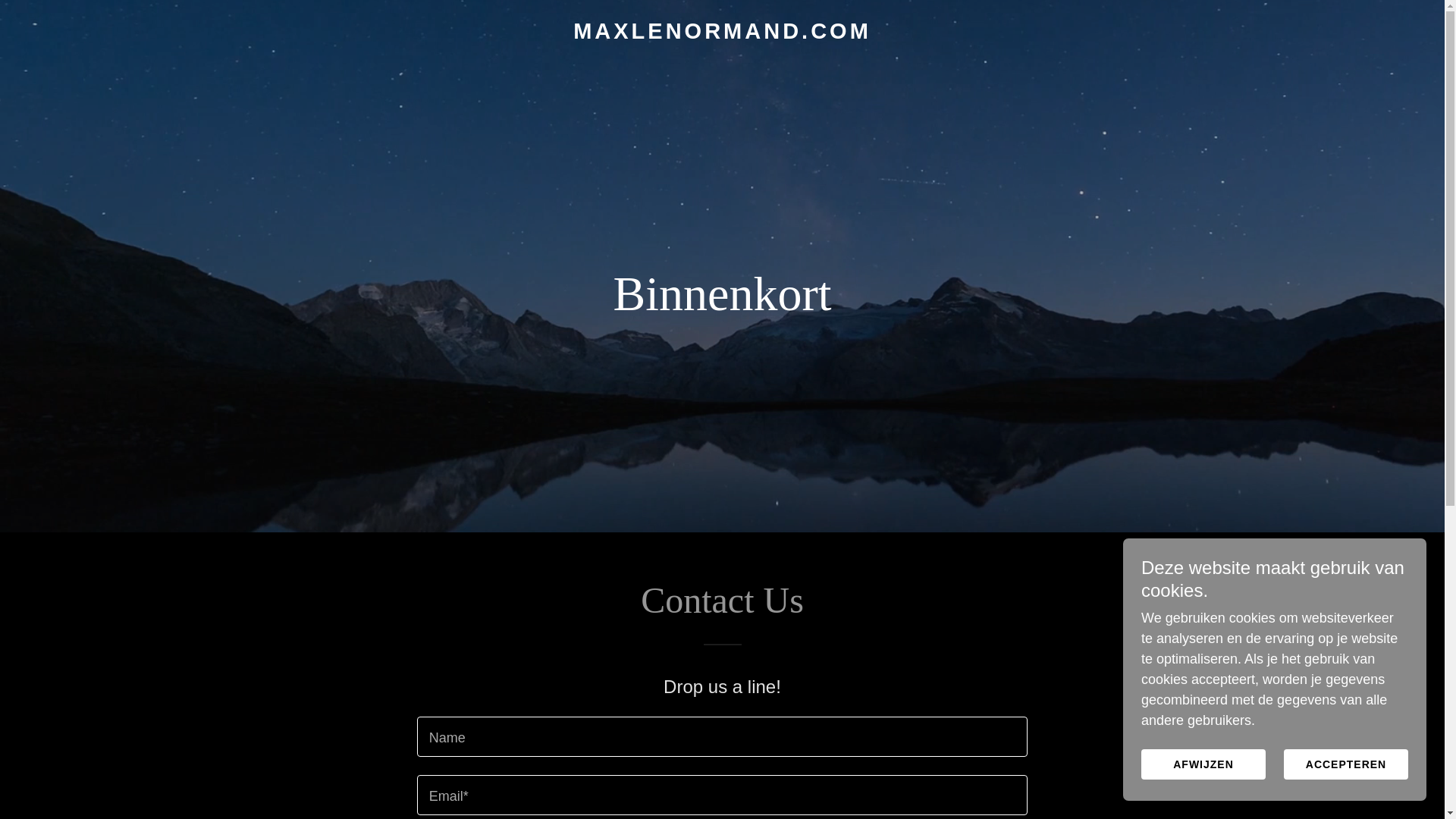 website screenshot of https://maxlenormand.com/