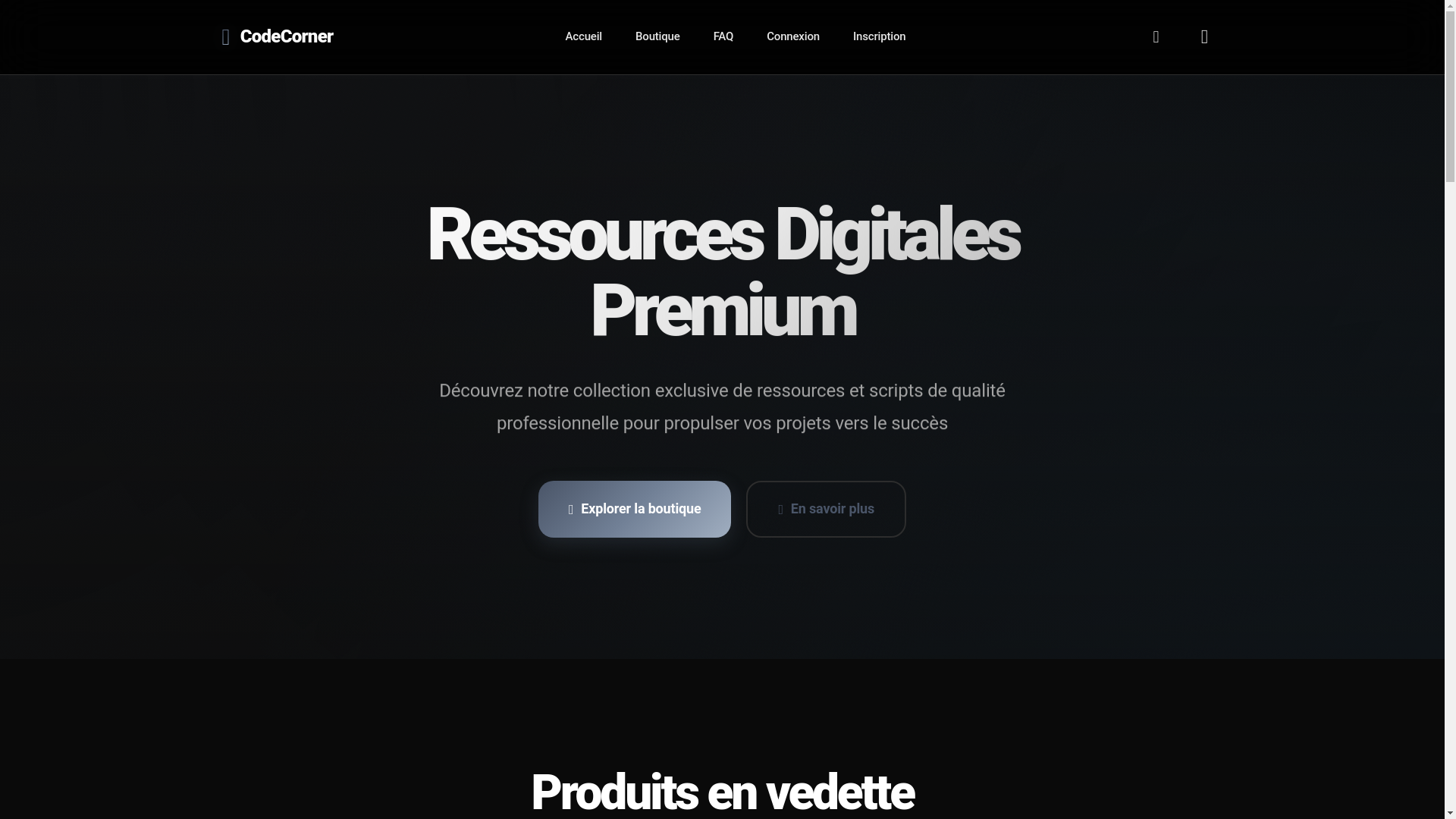 website screenshot of https://codecorner.codes/