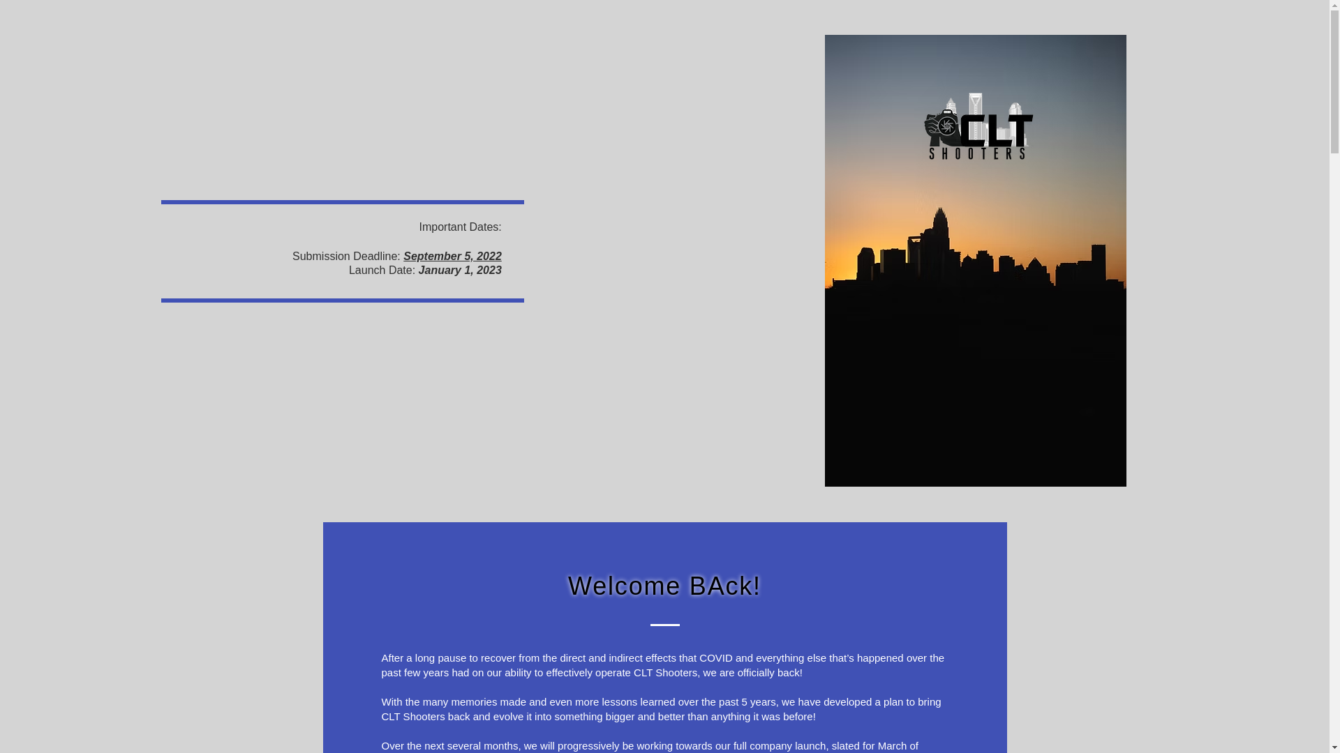 website screenshot of https://cltshootersmedia.com/