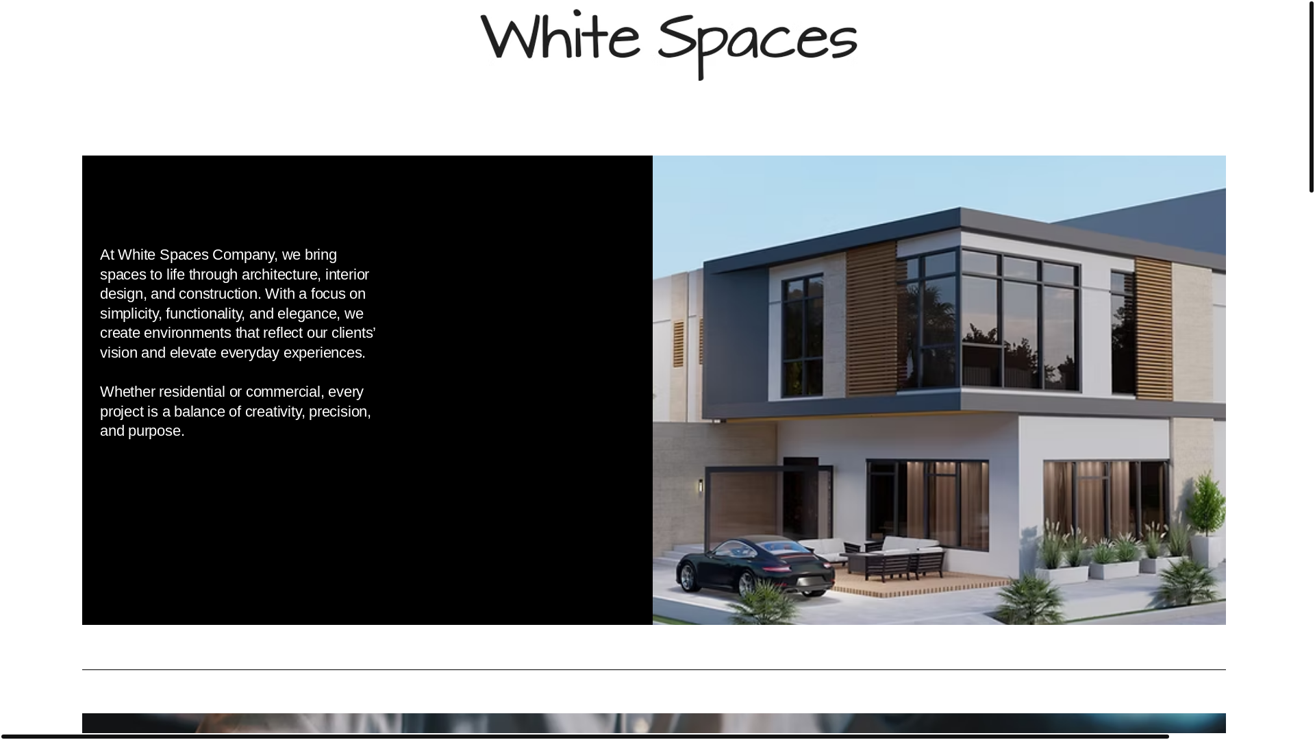 website screenshot of https://whitespaces.sa/