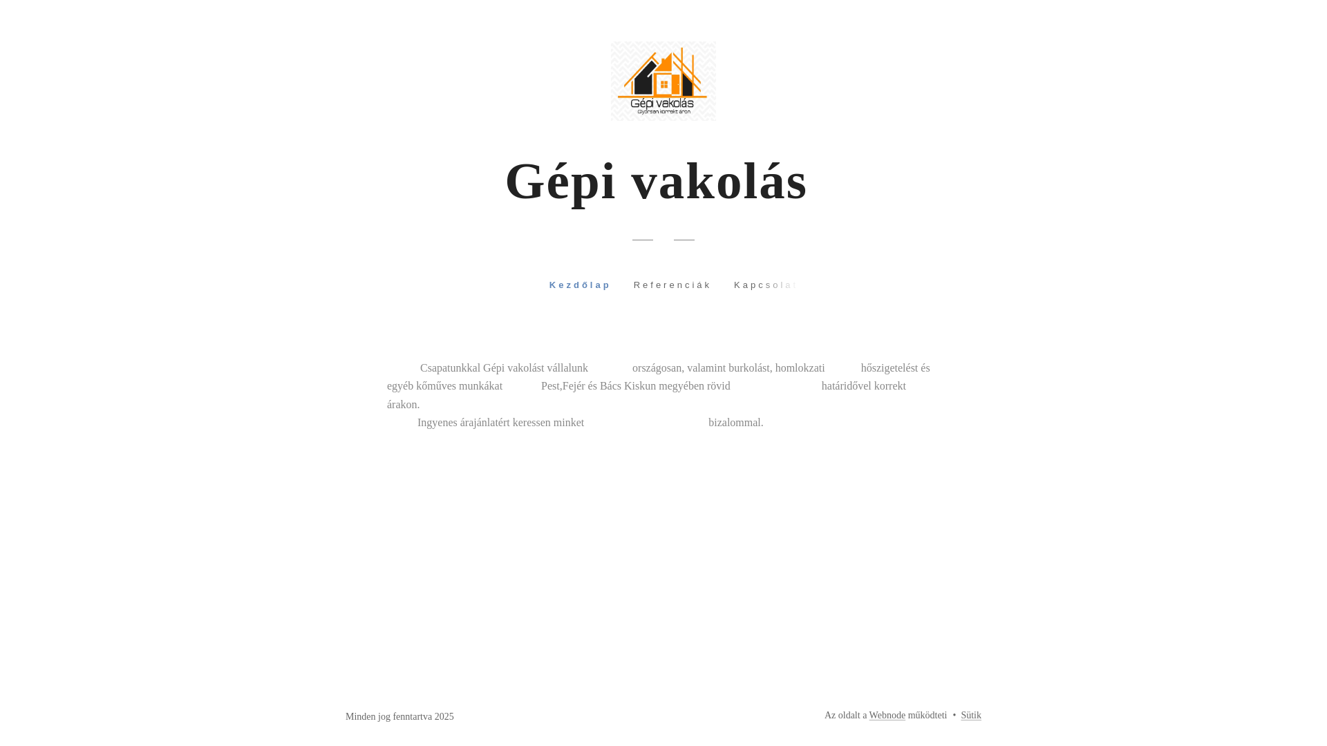 website screenshot of https://gepivakolas-farkas.hu/