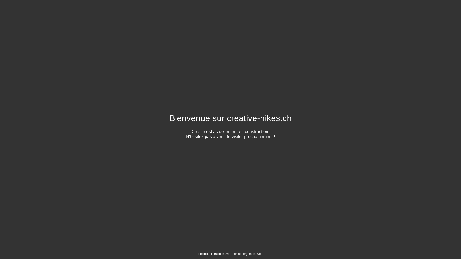 website screenshot of https://creative-hikes.ch/