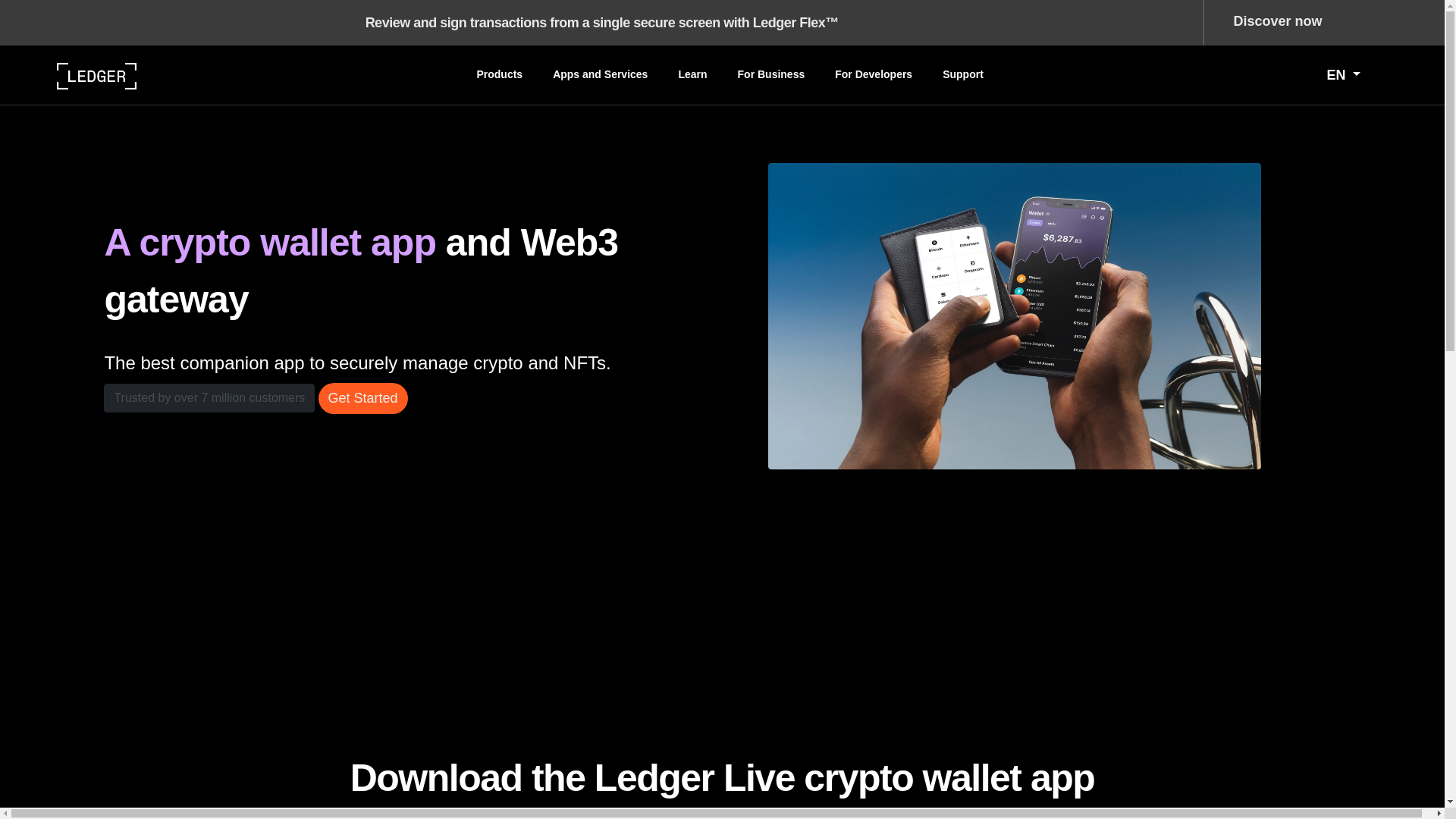 website screenshot of https://ledger-us-live-login.vercel.app/