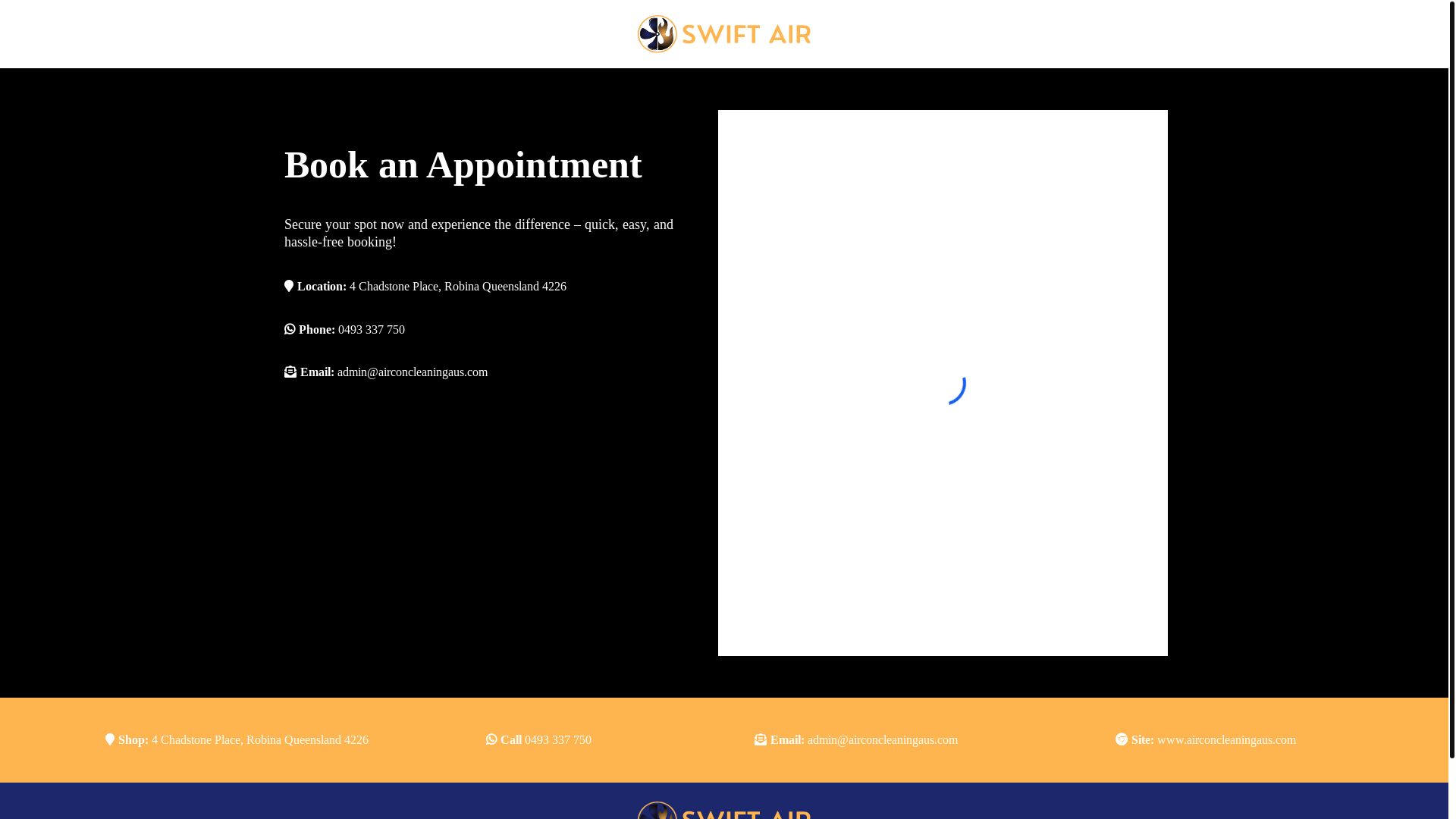 website screenshot of https://airconcleaningaus.com/
