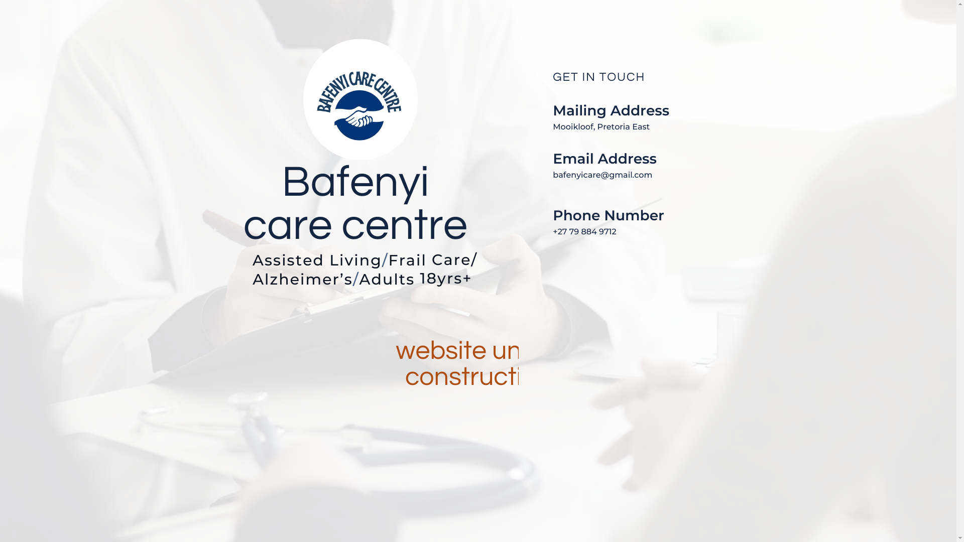 website screenshot of https://bafenyicare.com/