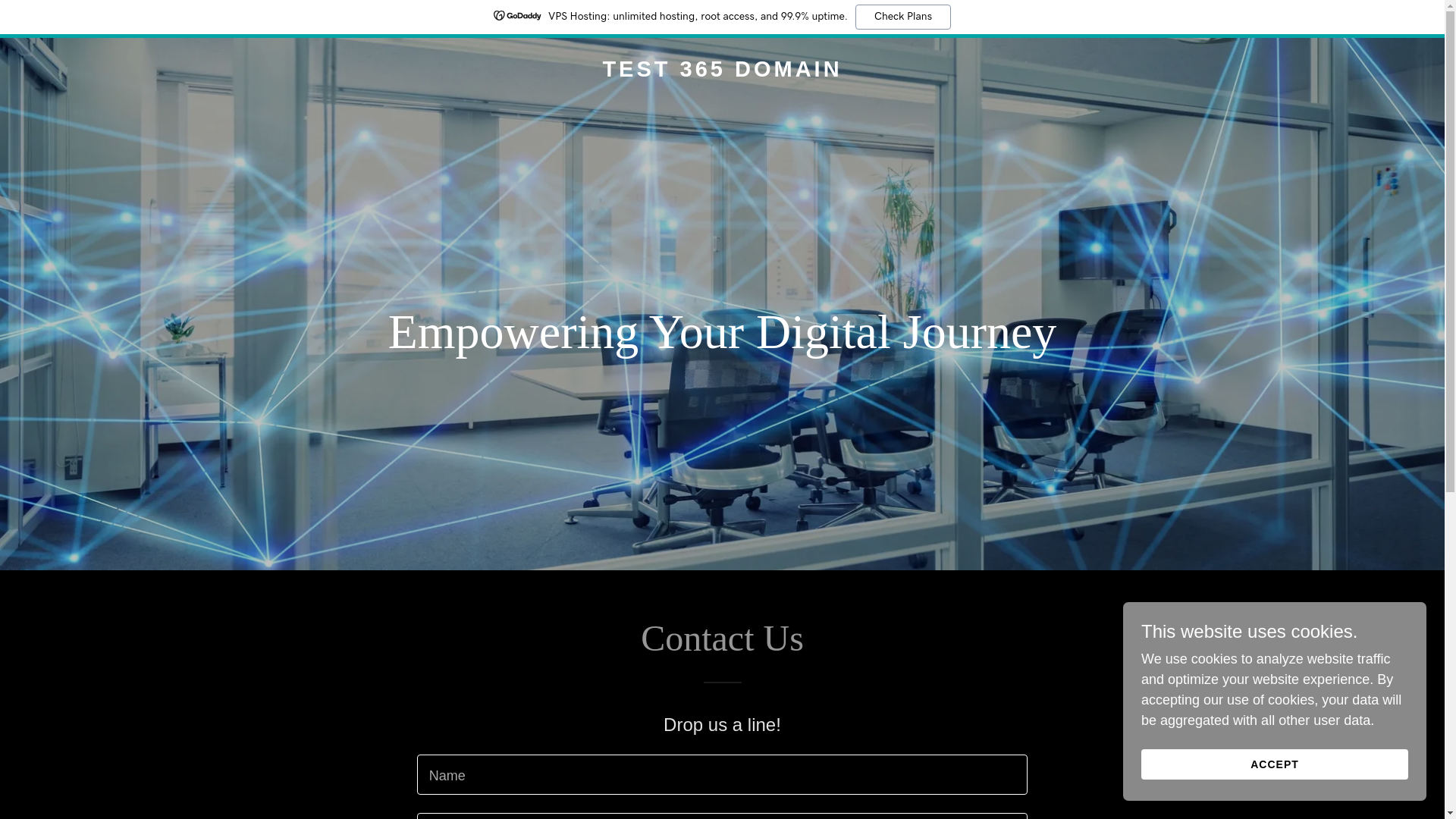 website screenshot of https://test365domain.com/
