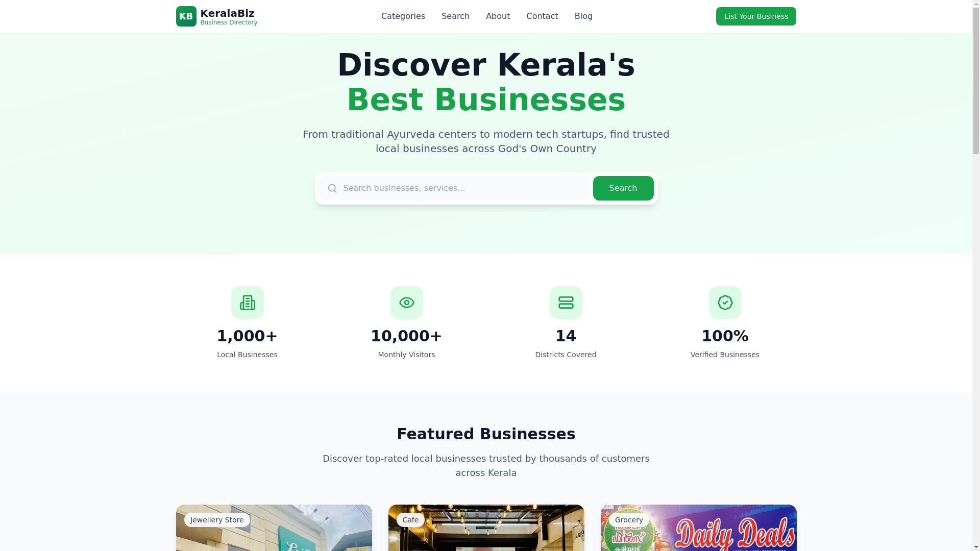 website screenshot of https://keralabiz-in.pages.dev/