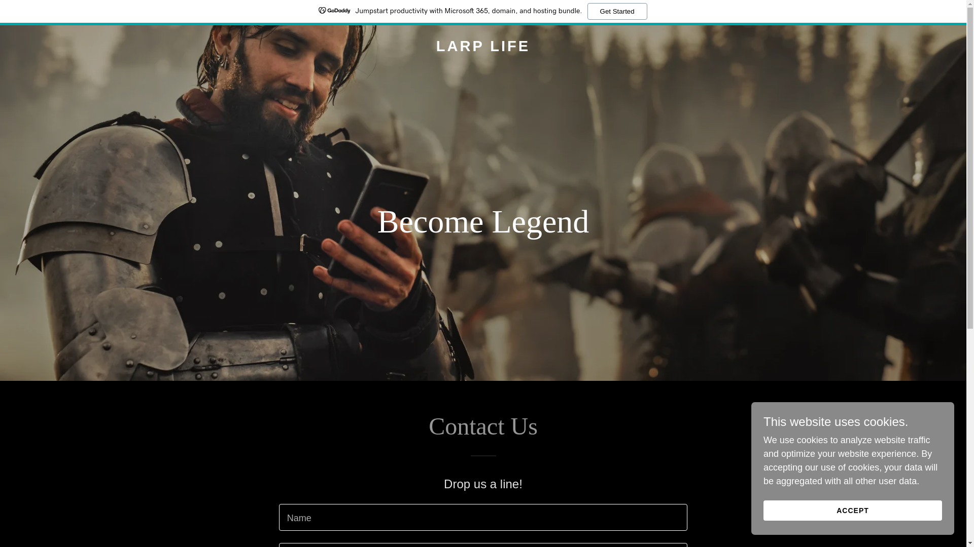 website screenshot of https://thelarplife.com/