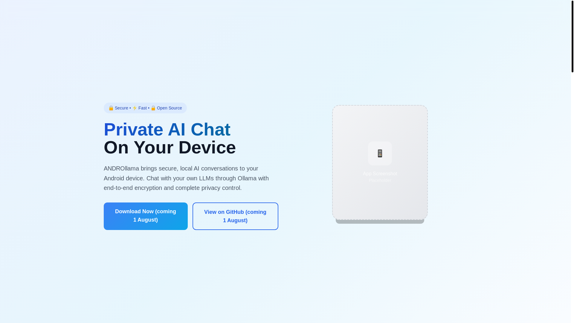 website screenshot of https://androllama.com/