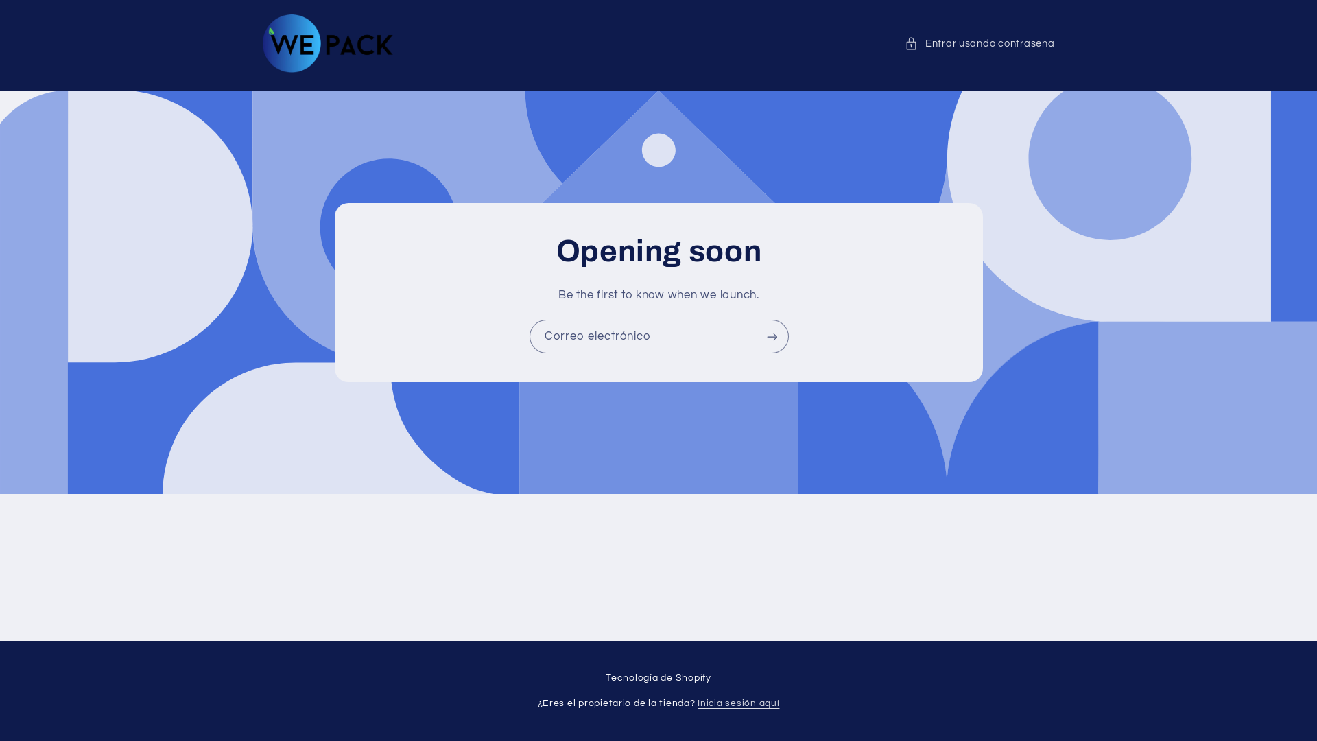 website screenshot of https://wepack.cr/