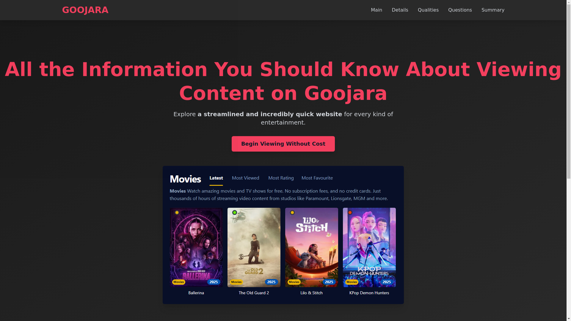website screenshot of https://goojara-djqa.pages.dev/