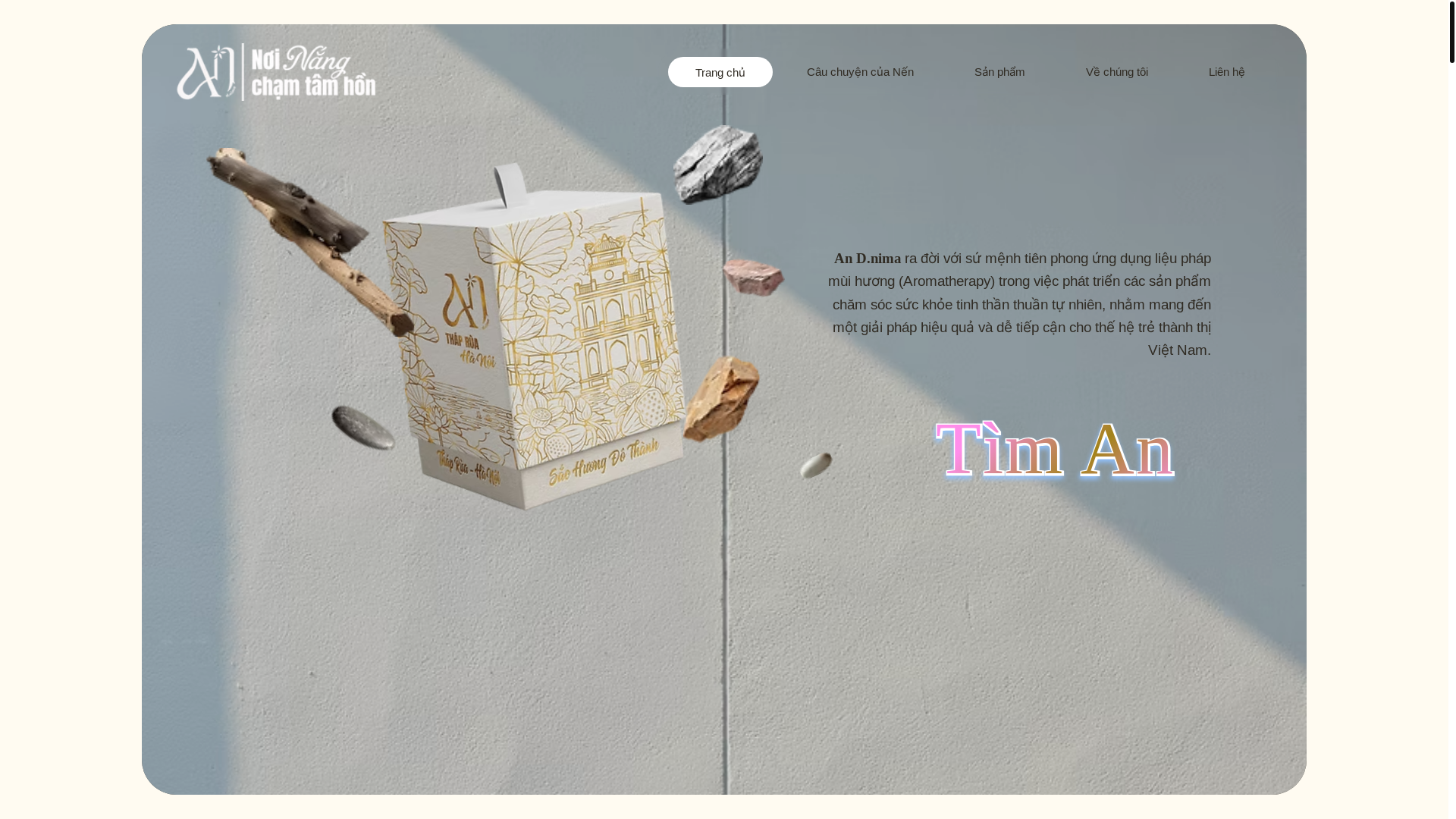 website screenshot of https://andnima.com/
