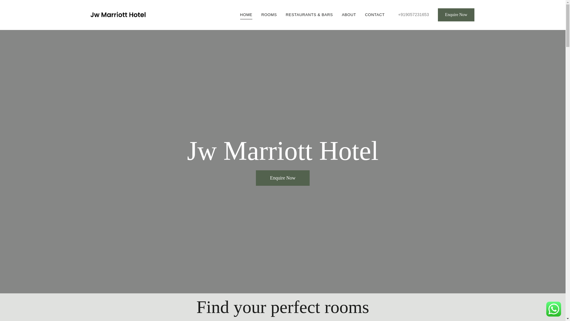 website screenshot of https://thejwmarriotthotel.com/