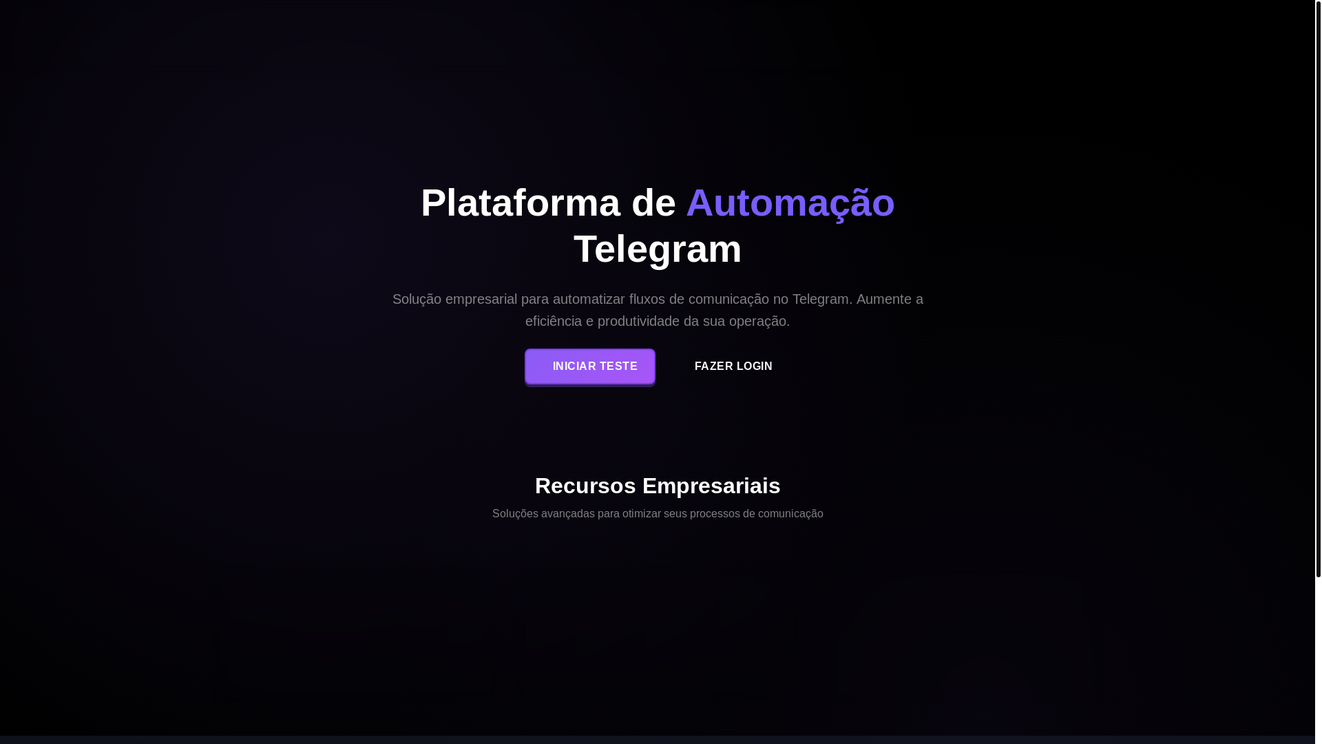 website screenshot of https://bubbaapp.com.br/