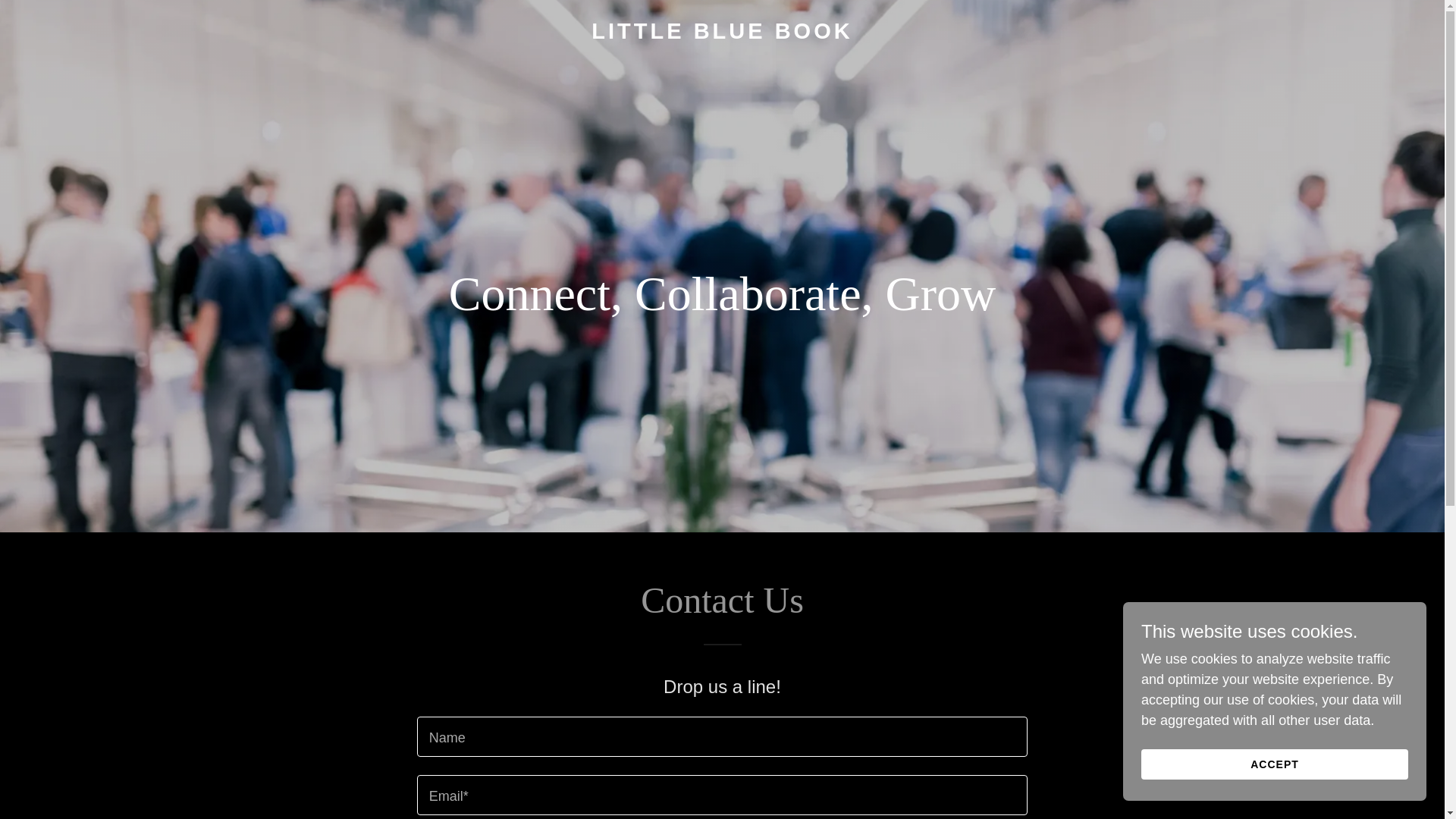 website screenshot of https://littlebluebook.us/