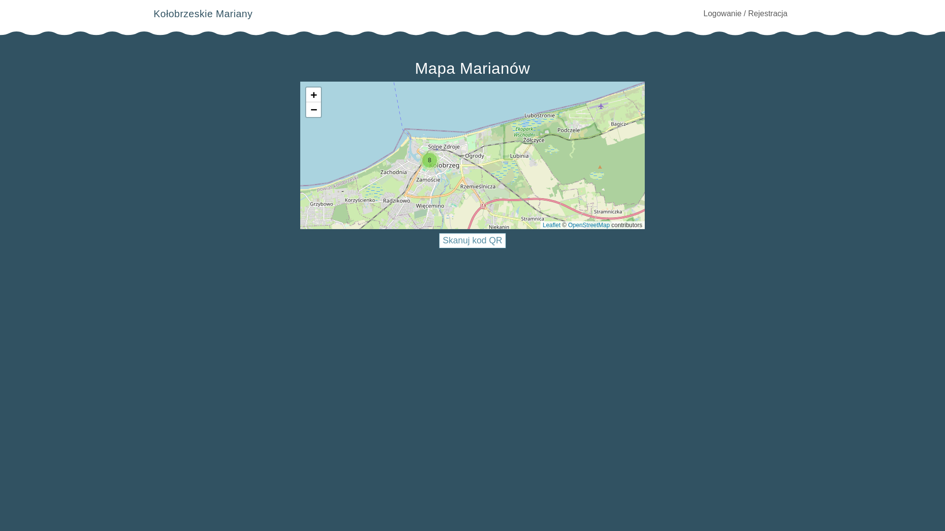 website screenshot of https://szlakmarianow.pl/