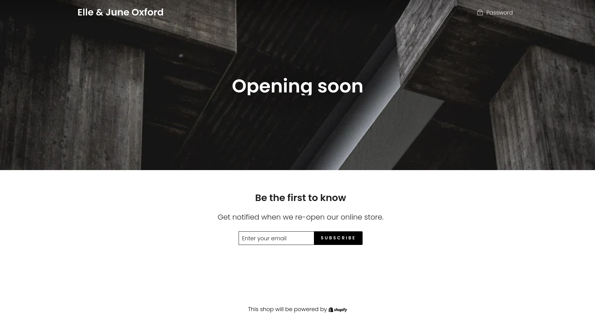 website screenshot of https://ellejune-oxford.com/
