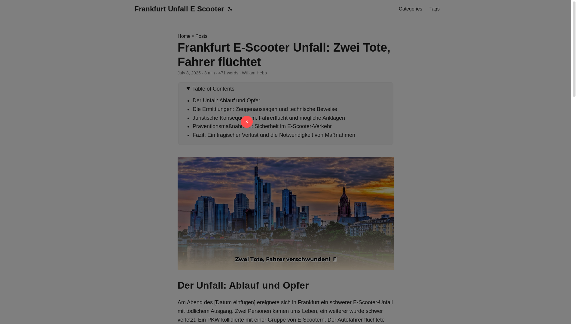website screenshot of https://frankfurt-unfall-e-scooter.pages.dev/